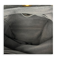 Quilted  Shopping Black Tote Bag in Lambskin, Gold hardware