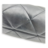 Quilted  Shopping Black Tote Bag in Lambskin, Gold hardware