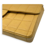Chocolate Bar Beige Shoulder Bag in Lambskin, Gold hardware