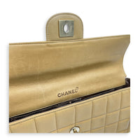 Chocolate Bar Beige Shoulder Bag in Lambskin, Gold hardware
