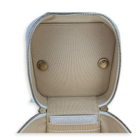 22S Chain Bar Quilted White Vanity Bag in Lambskin, Gold hardware