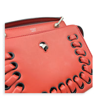 Dotcom  Top Handle Bag Red in Calfskin, Silver hardware