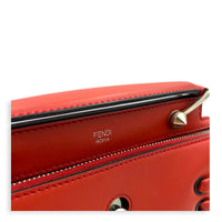 Dotcom  Top Handle Bag Red in Calfskin, Silver hardware