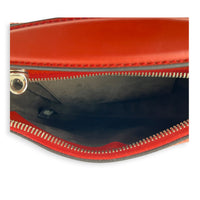 Dotcom  Top Handle Bag Red in Calfskin, Silver hardware