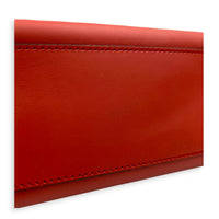 Dotcom  Top Handle Bag Red in Calfskin, Silver hardware