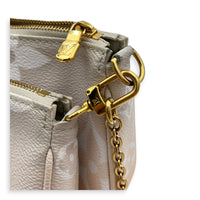 Multi-Pochette Accessoires Crossbody Bag Multi-colour in Coated Canvas, Gold hardware