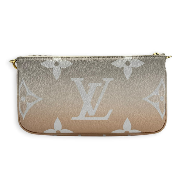 Multi-Pochette Accessoires Crossbody Bag Multi-colour in Coated Canvas, Gold hardware