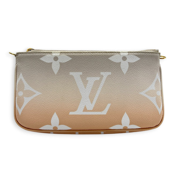 Multi-Pochette Accessoires Crossbody Bag Multi-colour in Coated Canvas, Gold hardware