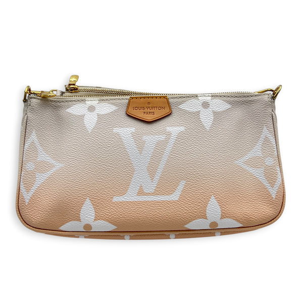 Multi-Pochette Accessoires Crossbody Bag Multi-colour in Coated Canvas, Gold hardware