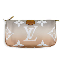 Multi-Pochette Accessoires Crossbody Bag Multi-colour in Coated Canvas, Gold hardware