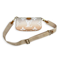 Multi-Pochette Accessoires Crossbody Bag Multi-colour in Coated Canvas, Gold hardware