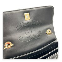 Trendy CC Top Handle Bag Black in Lambskin