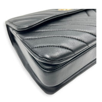 Trendy CC Top Handle Bag Black in Lambskin