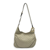 Guccissima Shoulder Bag Beige in Calfskin, Gold hardware