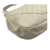Guccissima Shoulder Bag Beige in Calfskin, Gold hardware
