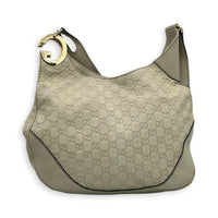 Guccissima Shoulder Bag Beige in Calfskin, Gold hardware