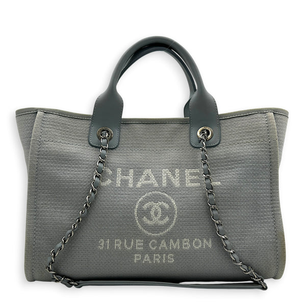 Deauville Top Handle Bag Blue in Canvas