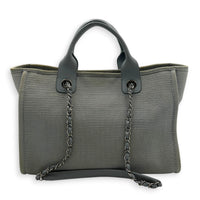 Deauville Top Handle Bag Blue in Canvas