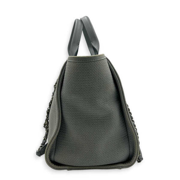 Deauville Top Handle Bag Blue in Canvas
