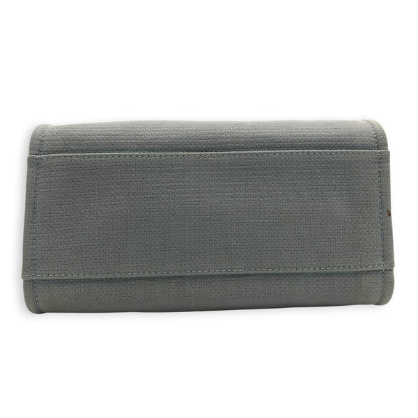 Deauville Top Handle Bag Blue in Canvas
