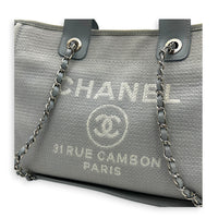 Deauville Top Handle Bag Blue in Canvas