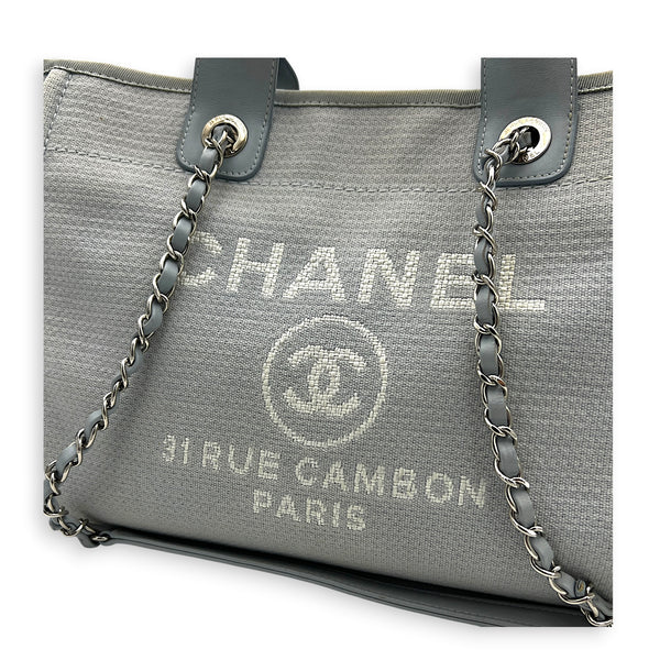 Deauville Top Handle Bag Blue in Canvas