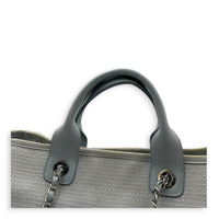 Deauville Top Handle Bag Blue in Canvas