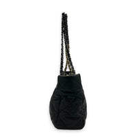 C19 Black Tote Bag in Lambskin, Mixed hardware