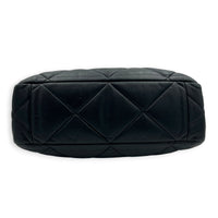 C19 Black Tote Bag in Lambskin, Mixed hardware
