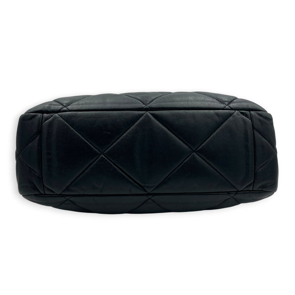 C19 Black Tote Bag in Lambskin, Mixed hardware