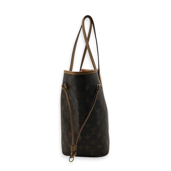 Neverfull Tote Bag GM Monogram in Monogram Coated Canvas, Gold hardware