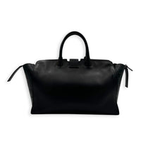 Cabas Top Handle Bag Black in Calfskin, Black hardware