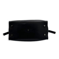 Cabas Top Handle Bag Black in Calfskin, Black hardware