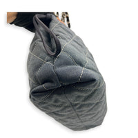 CC Quilted Cruise Line Blue Tote Bag in Denim,  hardware