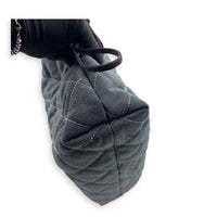 CC Quilted Cruise Line Blue Tote Bag in Denim,  hardware