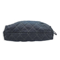 CC Quilted Cruise Line Blue Tote Bag in Denim,  hardware
