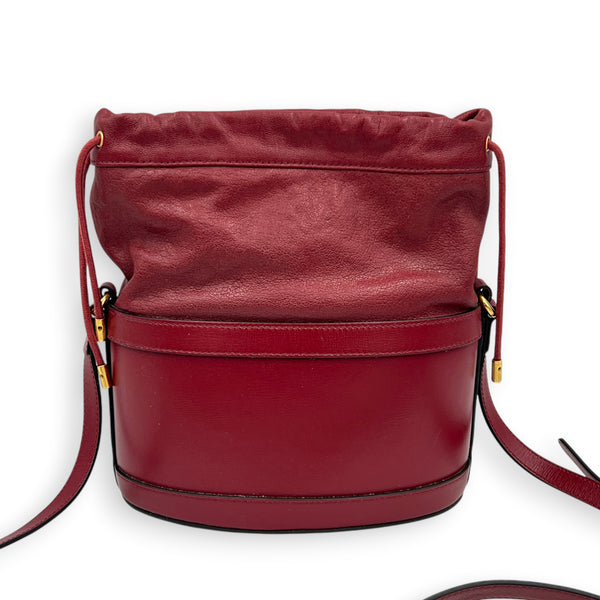 Horsebit 1955 Crossbody Bag Red in Calfskin