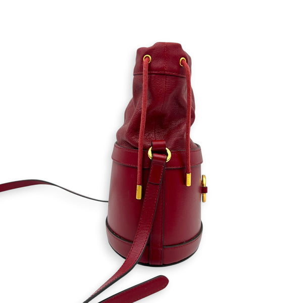 Horsebit 1955 Crossbody Bag Red in Calfskin