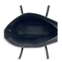 Garden Party Zip Black Top Handle Bag in Canvas,  hardware