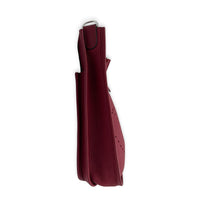 Evelyne III 29 Rouge Grenat Crossbody Bag in Clemence, Palladium hardware