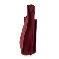 Evelyne III 29 Rouge Grenat Crossbody Bag in Clemence, Palladium hardware