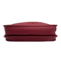 Evelyne III 29 Rouge Grenat Crossbody Bag in Clemence, Palladium hardware