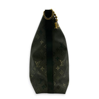 Vagabond  Shoulder Bag Khaki Green Monogram in Coated Canvas, Gold hardware