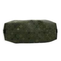 Vagabond  Shoulder Bag Khaki Green Monogram in Coated Canvas, Gold hardware