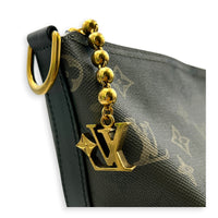 Vagabond  Shoulder Bag Khaki Green Monogram in Coated Canvas, Gold hardware