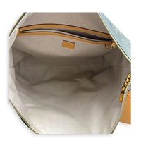 Vagabond  Shoulder Bag Khaki Green Monogram in Coated Canvas, Gold hardware