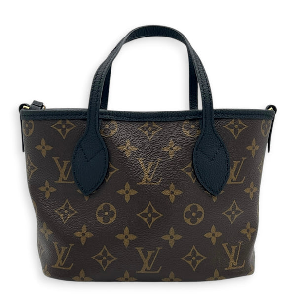 Neverfull Inside Out Tote Bag BB Brown & Black in Monogram Coated Canvas, Gold hardware