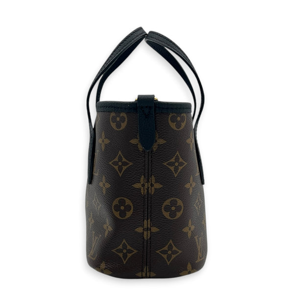 Neverfull Inside Out Tote Bag BB Brown & Black in Monogram Coated Canvas, Gold hardware
