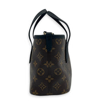 Neverfull Inside Out Tote Bag BB Brown & Black in Monogram Coated Canvas, Gold hardware