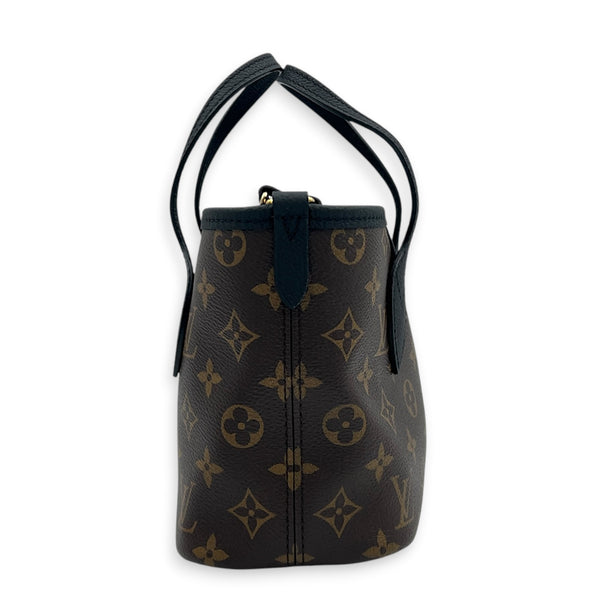 Neverfull Inside Out Tote Bag BB Brown & Black in Monogram Coated Canvas, Gold hardware